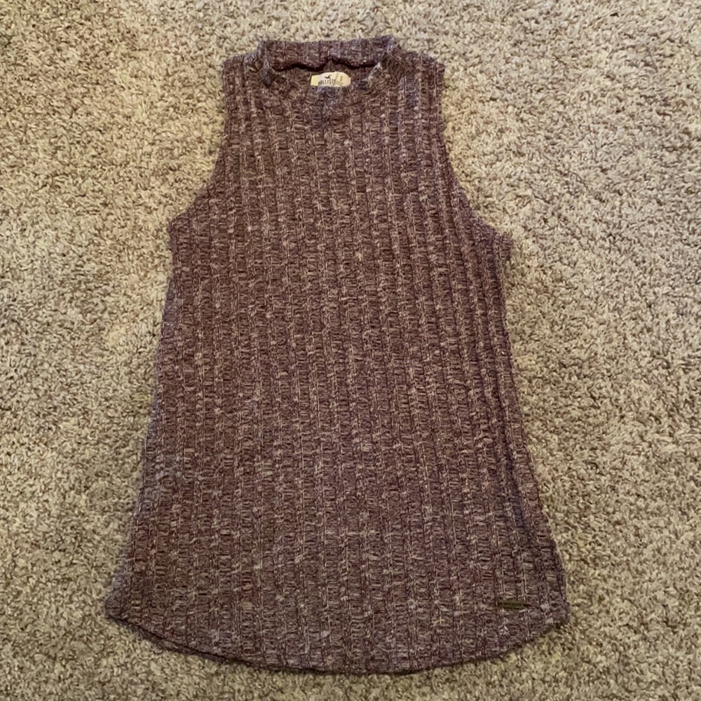 HOLLISTER Ribbed Mock Neck Sweater Tank